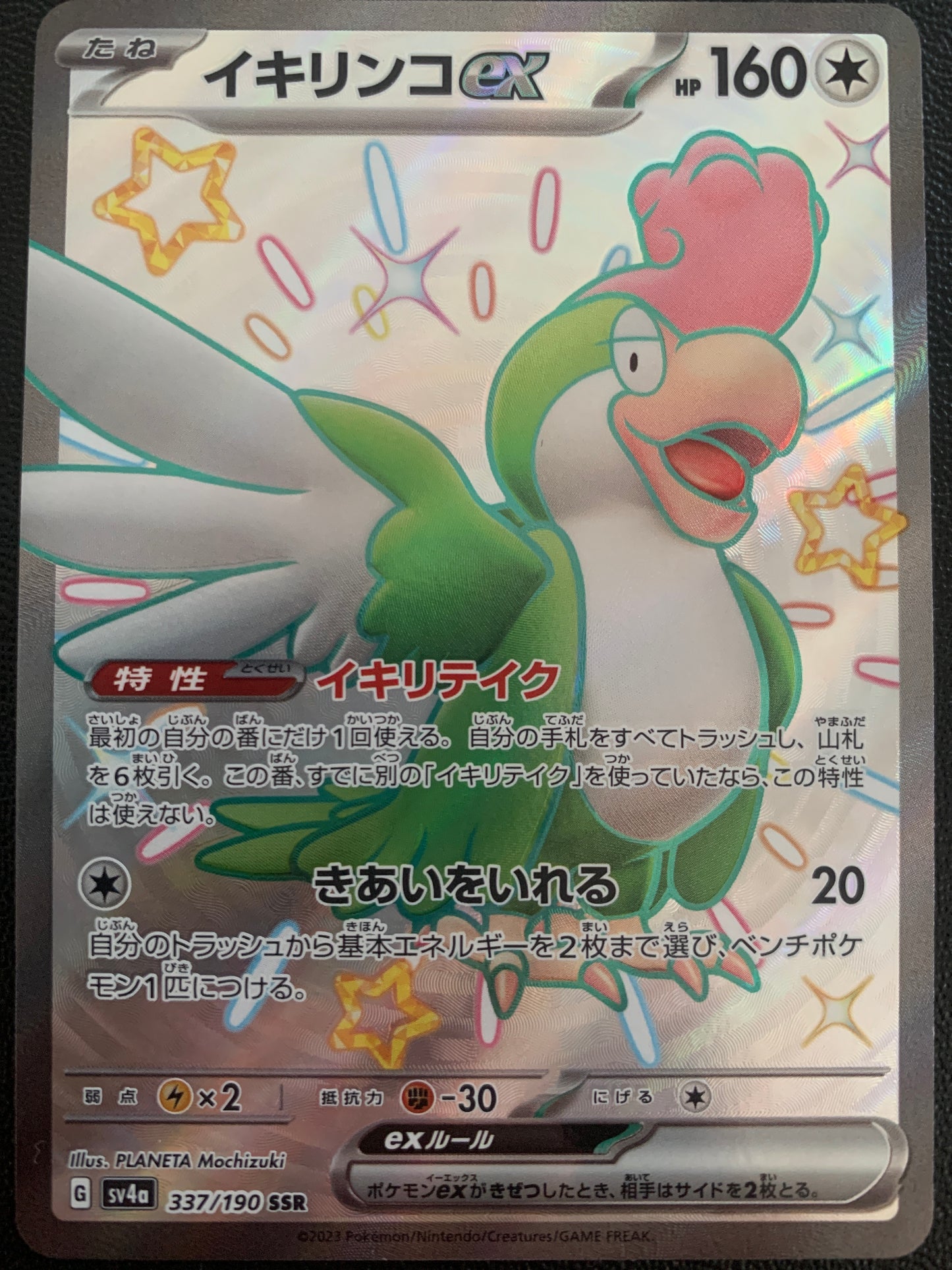 Squawkabilly Ex #337 - Japanese Shiny Treasure ex