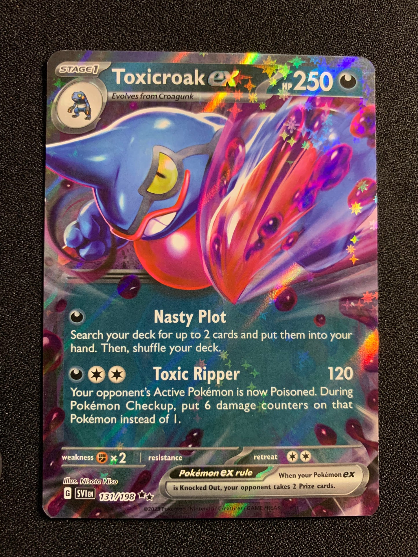 Toxicroak Ex #131 - Scarlet & Violet