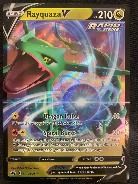 Rayquaza V #100 - Crown Zenith