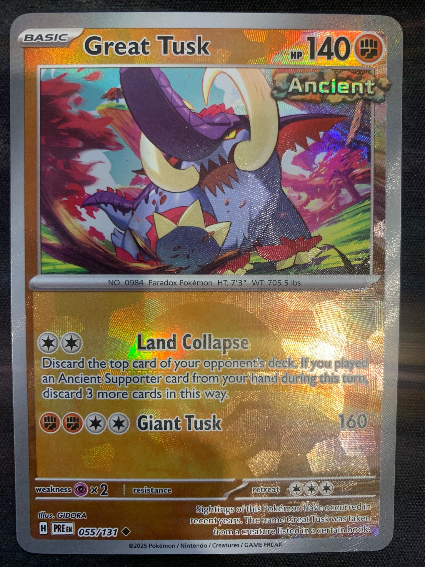 Great Tusk [Pokeball] #055 - Prismatic Evolutions