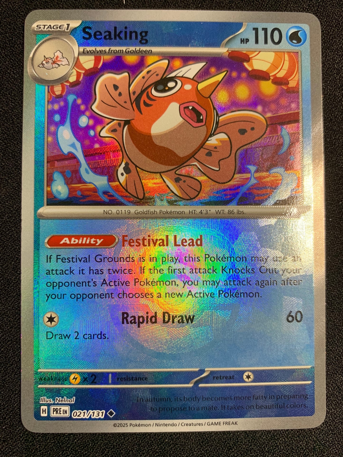 Seaking [Masterball] #021 - Prismatic Evolutions